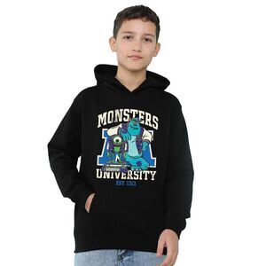 Monsters University Childrens/Kids Mike & Sulley Collegic Heather Hoodie / Athle